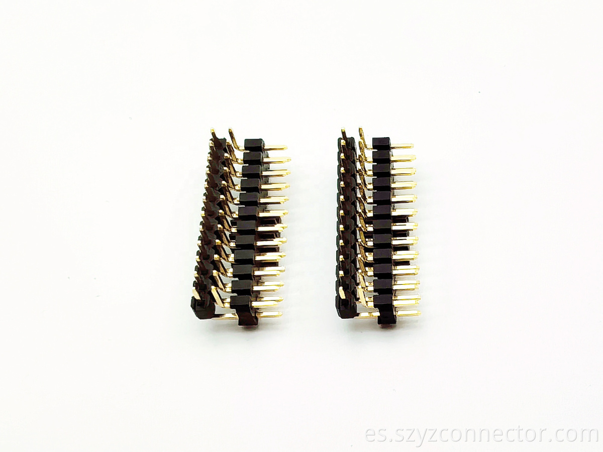 2.54mm pin header connector right angle